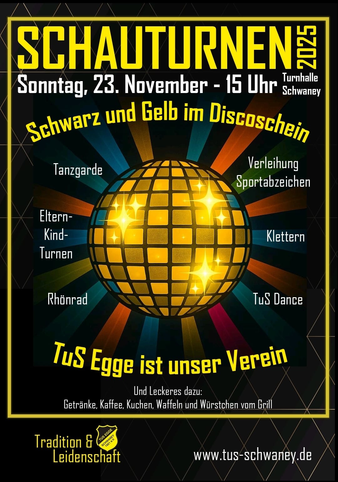 Einladung zum Schauturnen am 23. November 2025